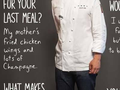 Sous Chef Series portrait lettering