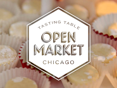 Tasting Table Open Market Chicago artisan chicago design event fair food hexagon logo market tasting table