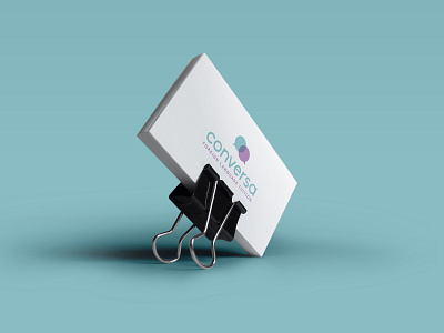 conversa logo branding business card logo