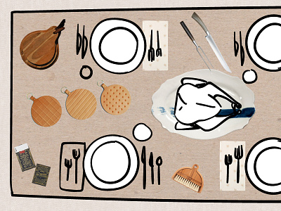 my kind of tabletop. drawing food illustration illustrator mixed media products table tasting table thanksgiving