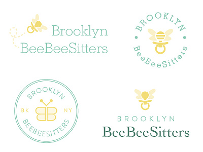 ideas for a friend's company... babies babysitter babysitting bee branding brooklyn child design identity kids logo pacifier