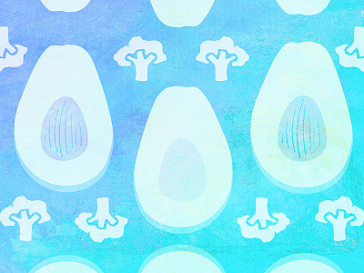 dreamy avos. avocado cauliflower food illustration illustrator tasting table texture