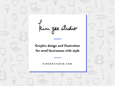 introducing kim gee studio! design for hire freelance graphic designer illustrator isle of man lettering new website new york pattern studio