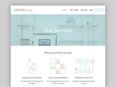 experiencesuperfine.com brand identity home organization icons illustration services squarespace superfine web design website
