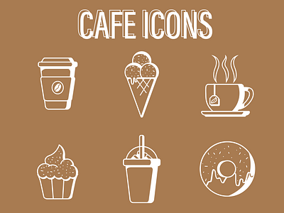 CAFE ICONS brand branding design icon logo ux дизайн иконки кафе кофе