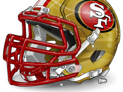 49ers Helm 49ers football helmet jp nunez jpsgrfx san francisco