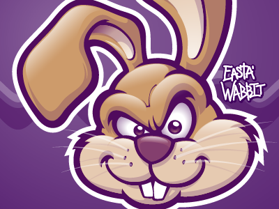 Happy Easter adobe illustrator easter jp nunez jpsgrfx rabbit vector