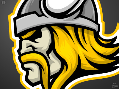 Viking Zoom adobe illustrator jp nunez jpsgrfx logo mascot vector viking