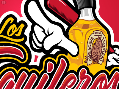 Los Tequileros adobe illustrator baseball jp nunez jpsgrfx logo mascot softball tequila vector