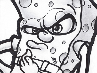 Sketchbook 4 Mr. Squarepants eye illustrator jp jpsgrfx nunez pen pencil sketch spongebob squarepants
