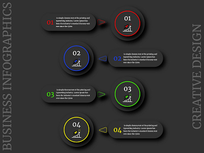 Business Infographic Creative Design adobe xd neumorphism