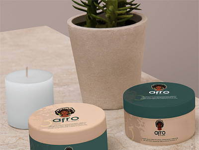 Afro branding design