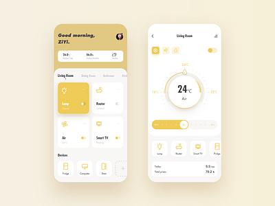 Smart home app concept