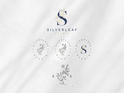Silverleaf Studio beauty brand branding fashion floral design illustration logo logodesign minimal