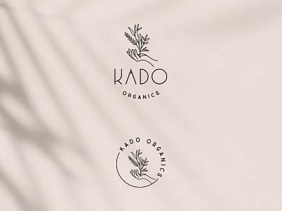 Kado Organics brand brand identity branding design floral design hand drawn handmade illustration logo logodesign