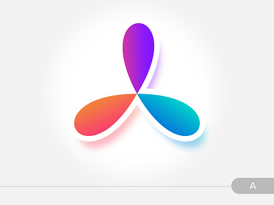 LOGO A branding colorful concept design gradient illustraion logo ui ux vector