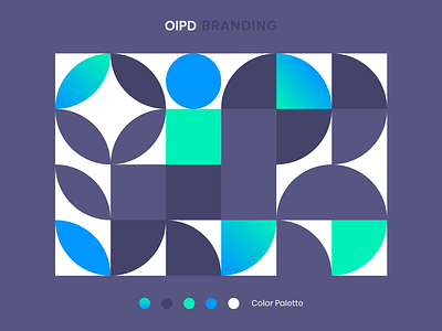 O I P D Branding branding color colorful concept creative gradient icon illustraion typography ux