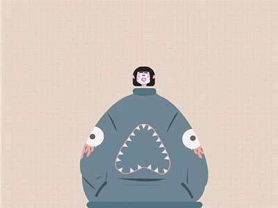 Still beautyfull character character design design fun gamedev illustration mask shark teeth