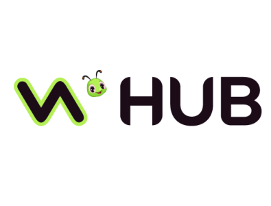 whub logo branding graphic illustration logo