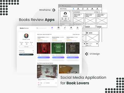 Books Review Apps app branding design typography ui ux vector web webdesign