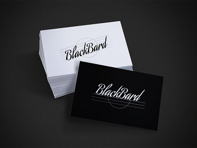 BlackBard Logo Design | Guitar Store Branding