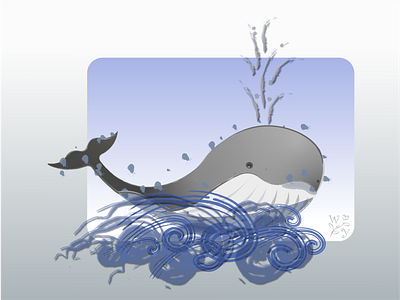 Whale 2 ai animal illustration design illustration vector whale