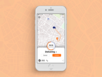 DailyUI020 Location Tracker affinity dailyui020 design food app illustration location tracker ui vector