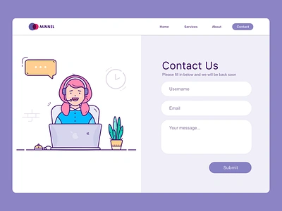 DailyUI028 Contact us affinity contact us dailyui028 design illustration ui vector