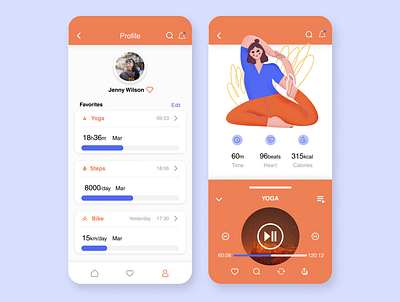 DailyUI041 Exercise Tracker dailyui041 illustration ui ux