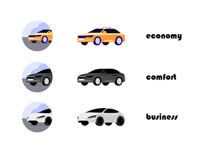 Taxi tariffs apps auto black car icon illustraion lift taxi uber urban urban art white yellow