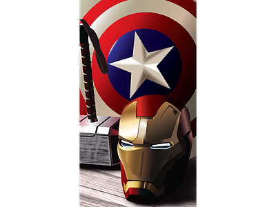 Avengers art artwork avengers captainamerica creative design digitalart digitalillustration drawing flat graphic illustration illustrator ironman marvel mjolnir shield sketch thor vector