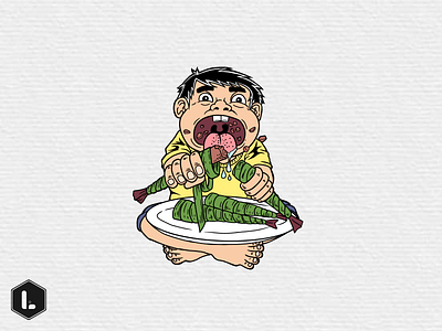 Enjoy your meal character character design character illustration design digital art digital illustration illustration