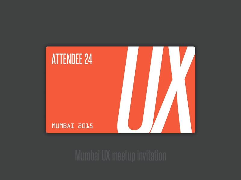 UX Meetup Invitation [AE+PS source files]