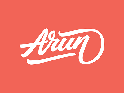 Almost final arun lettering logo mark sketch typography
