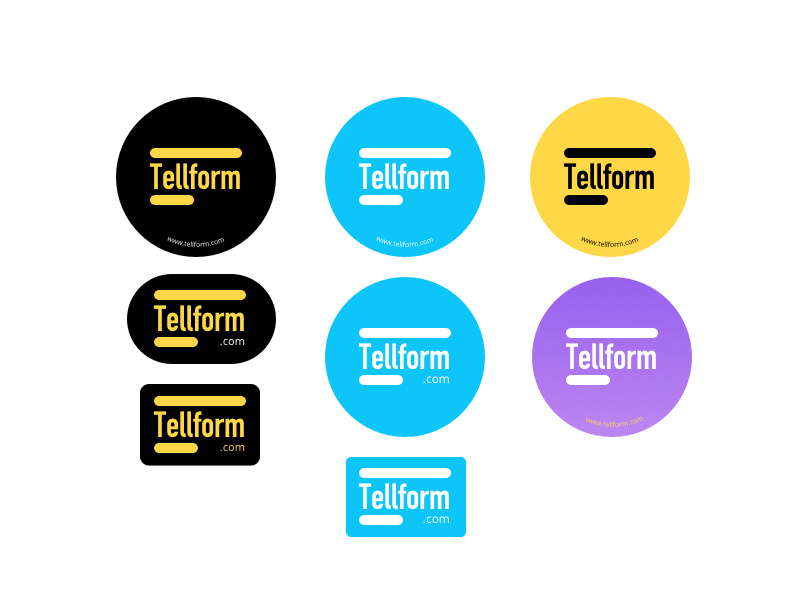 Stickers logo forms tellform stickers