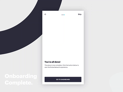 Onboarding complete 🚀 ae animation app cards design illustration india minimal ux
