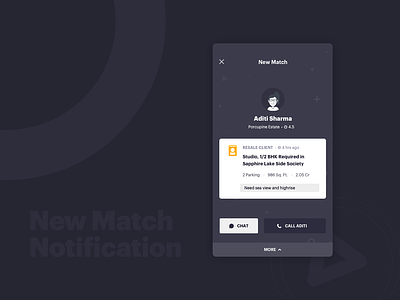 You have a match! minimal mobile app real estate ux wireframe