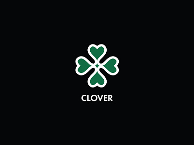 Clover branding clover design green leaf logo minimalism plant store vector