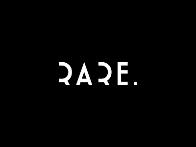 Rare branding logo rare typography vector