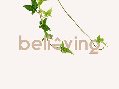 Believing believe branding design live living logo minimalism vector