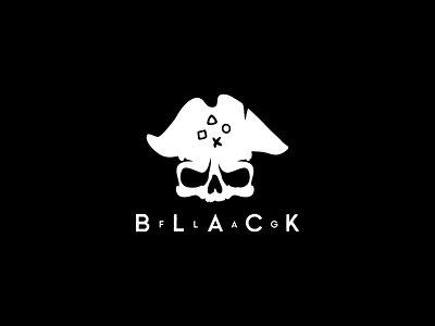 Black Flag black black flag captain game illustration logo minimalism pirates skull typography vector