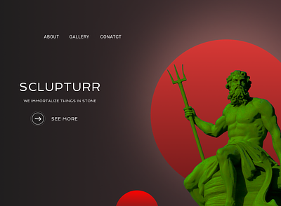 Sclupturr figma photoshop startup ui uiux web web design website website design
