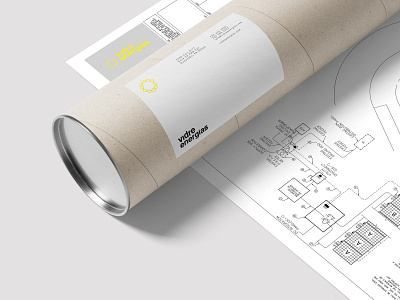 Vidre Poster & Tube Packaging branding design logo