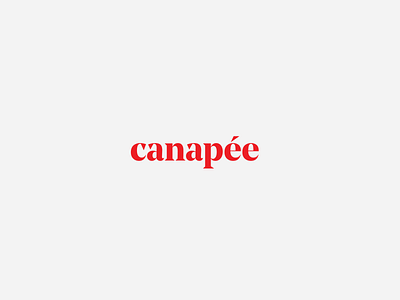 Canape Logo branding design logo typography
