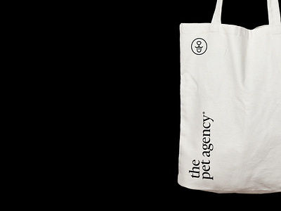 The Pat Agency Tote Bags branding design logo typography