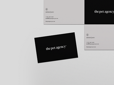 The Pet Agency Business Cards