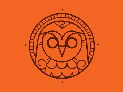 Owl archetype bird orange owl sage