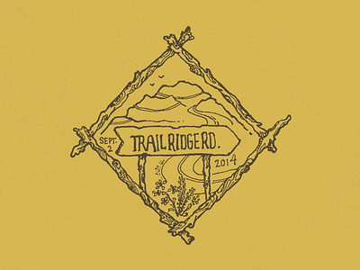 Colorado badge #1 badge colorado hiking illustration sketch trailridgeroad