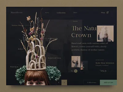 Visual Diary – Web Design Exploration aesthetic aesthetics art art direction beautiful creative creative direction crown decorations design designer graphic design inspiration layout minimal typography ui uiux ux webdesign