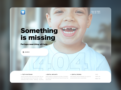 Missing Something - Error 404 UI suggestion for Dentist page
